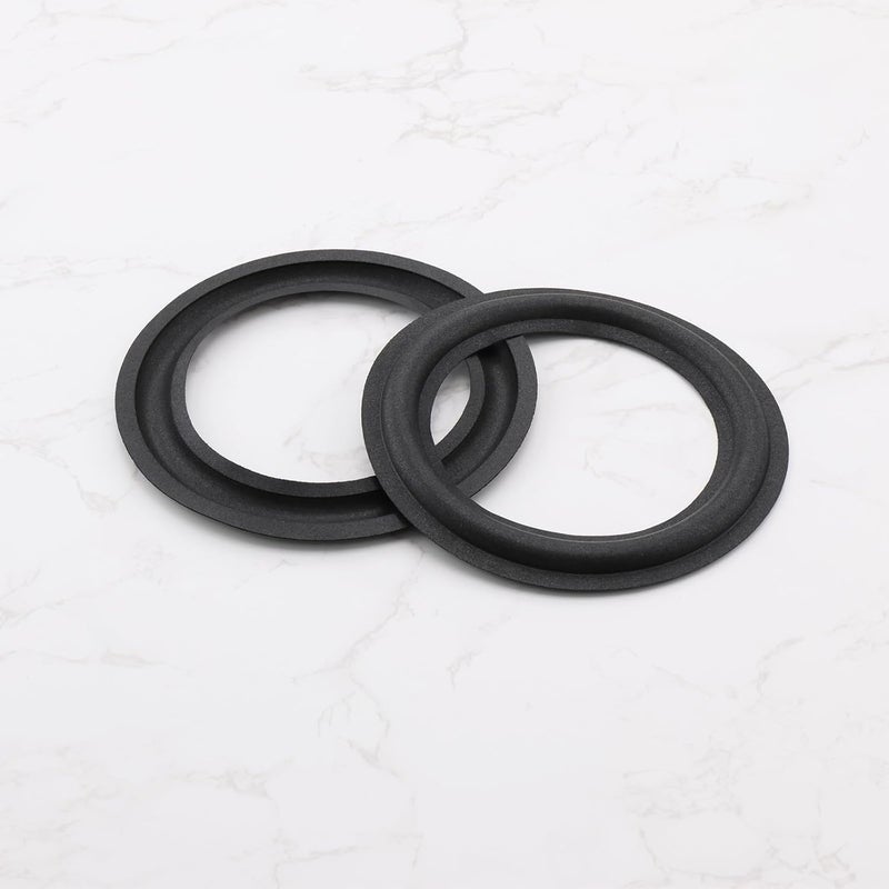 ECSiNG 4PCS 6.5 Inch Speaker Foam Edge Surround Replacement Part Speaker Surrounds Repair Kit Inner Diameter 106mm Outer Diameter 152.7mm for Speaker Repair DIY Black - Image 5